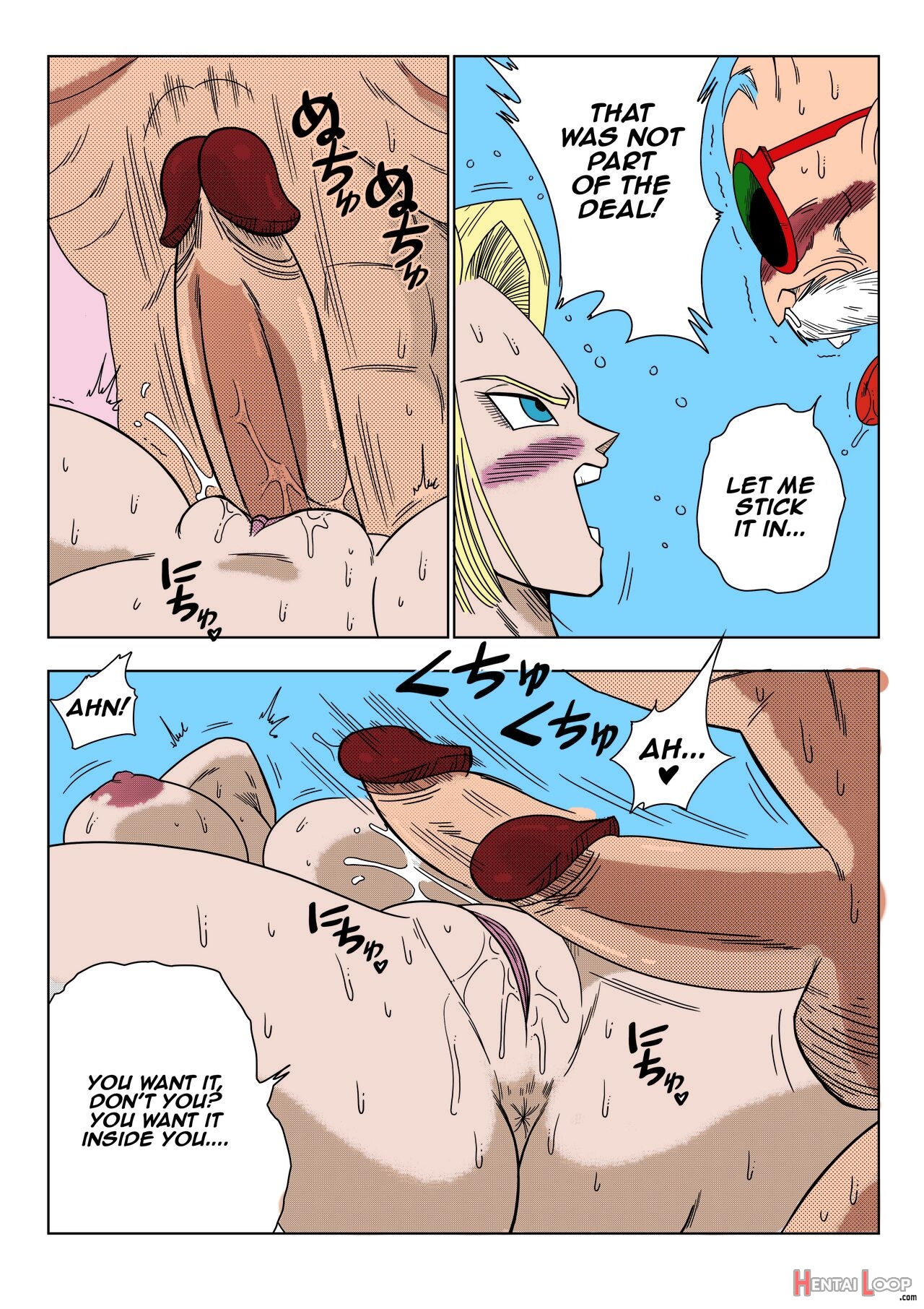 18-gou Vs Kame Sennin Android N18 Vs Kamesennin Colorrized page 13