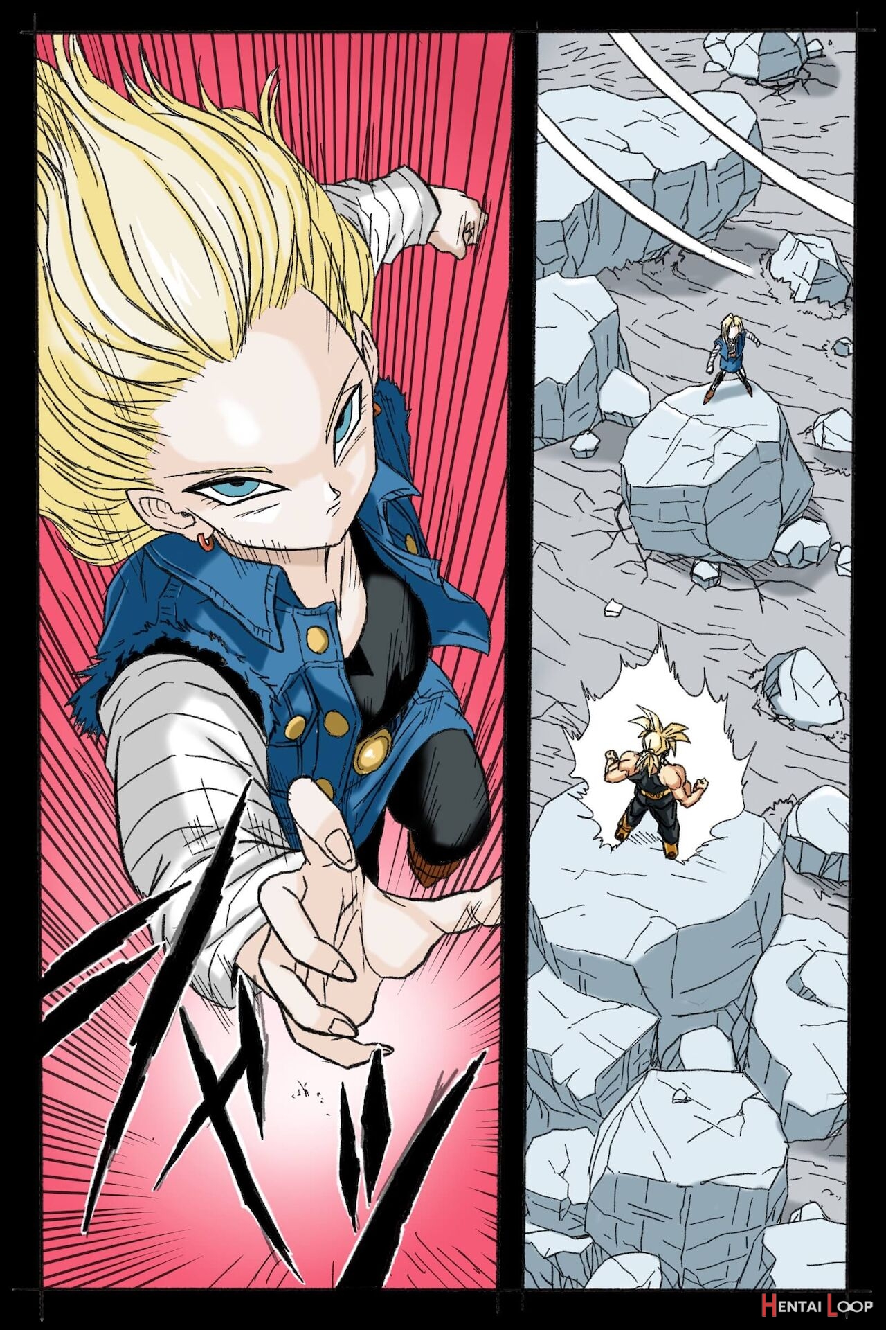 Ryona Budokai 3 - Android 18 Vs Trunks page 21