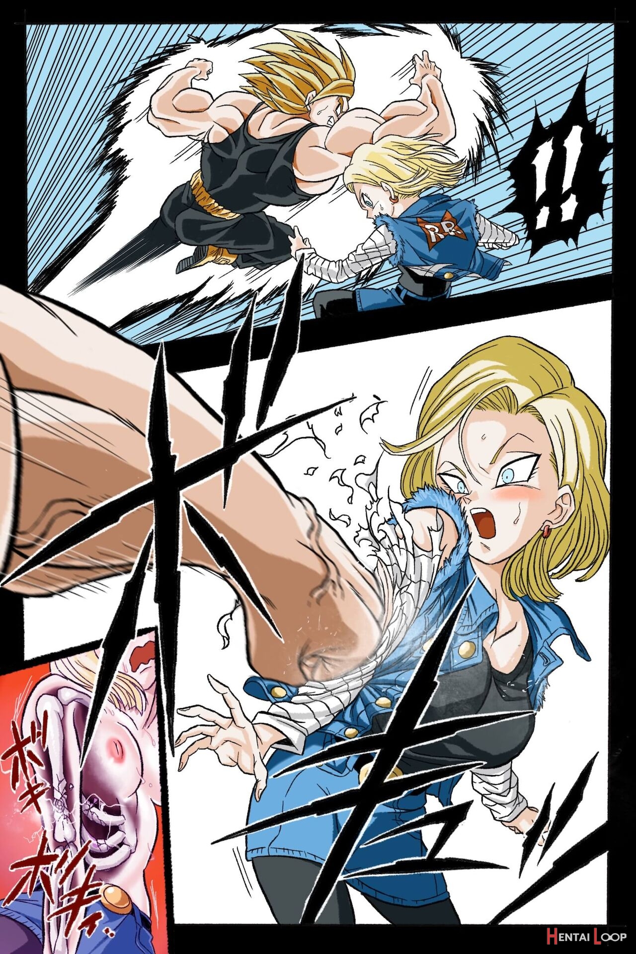 Ryona Budokai 3 - Android 18 Vs Trunks page 31