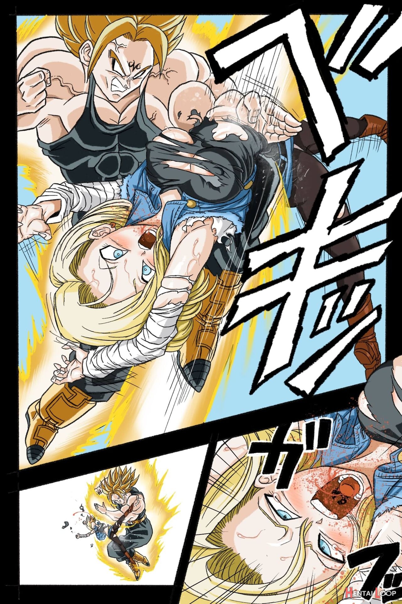 Ryona Budokai 3 - Android 18 Vs Trunks page 34