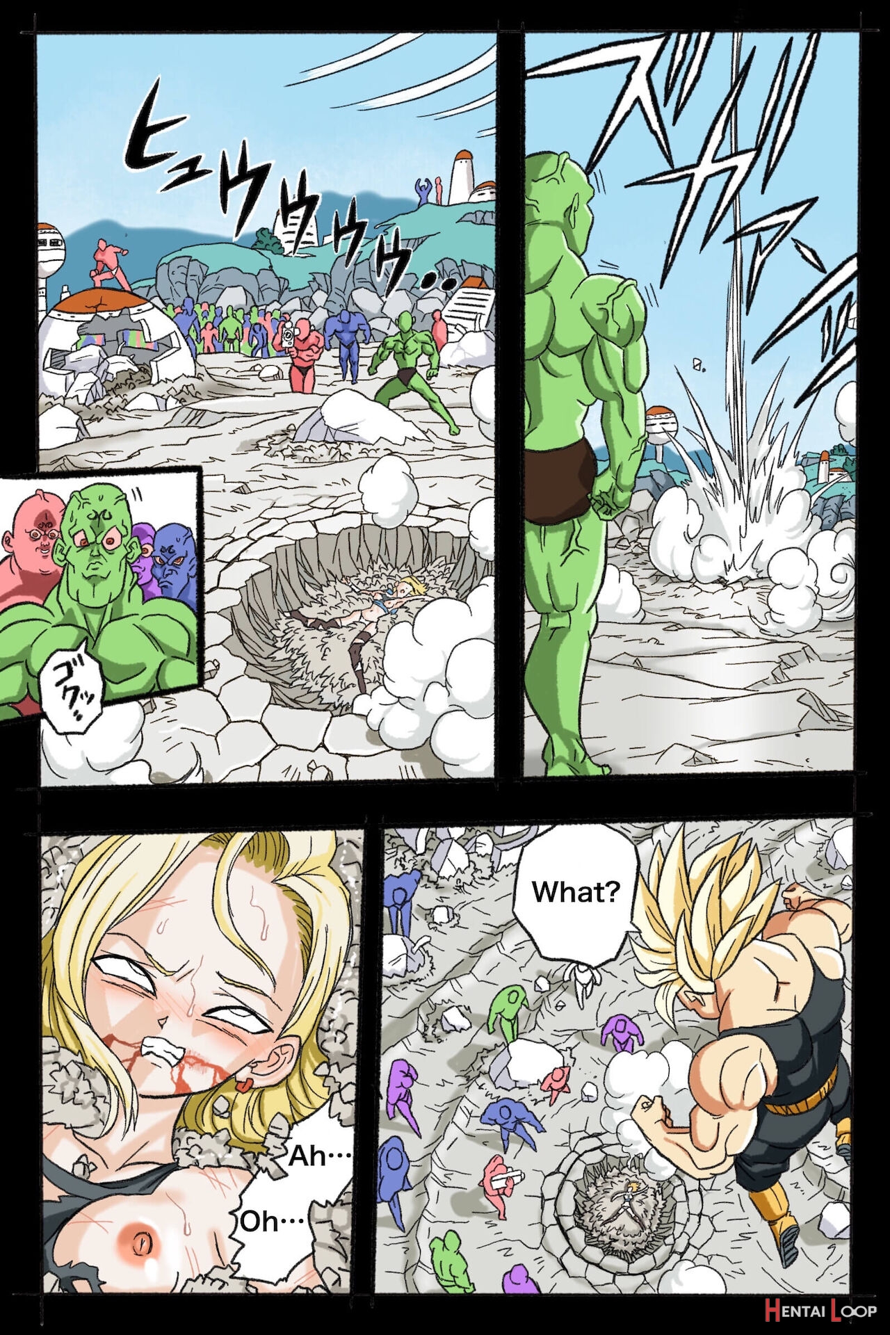 Ryona Budokai 3 - Android 18 Vs Trunks page 49