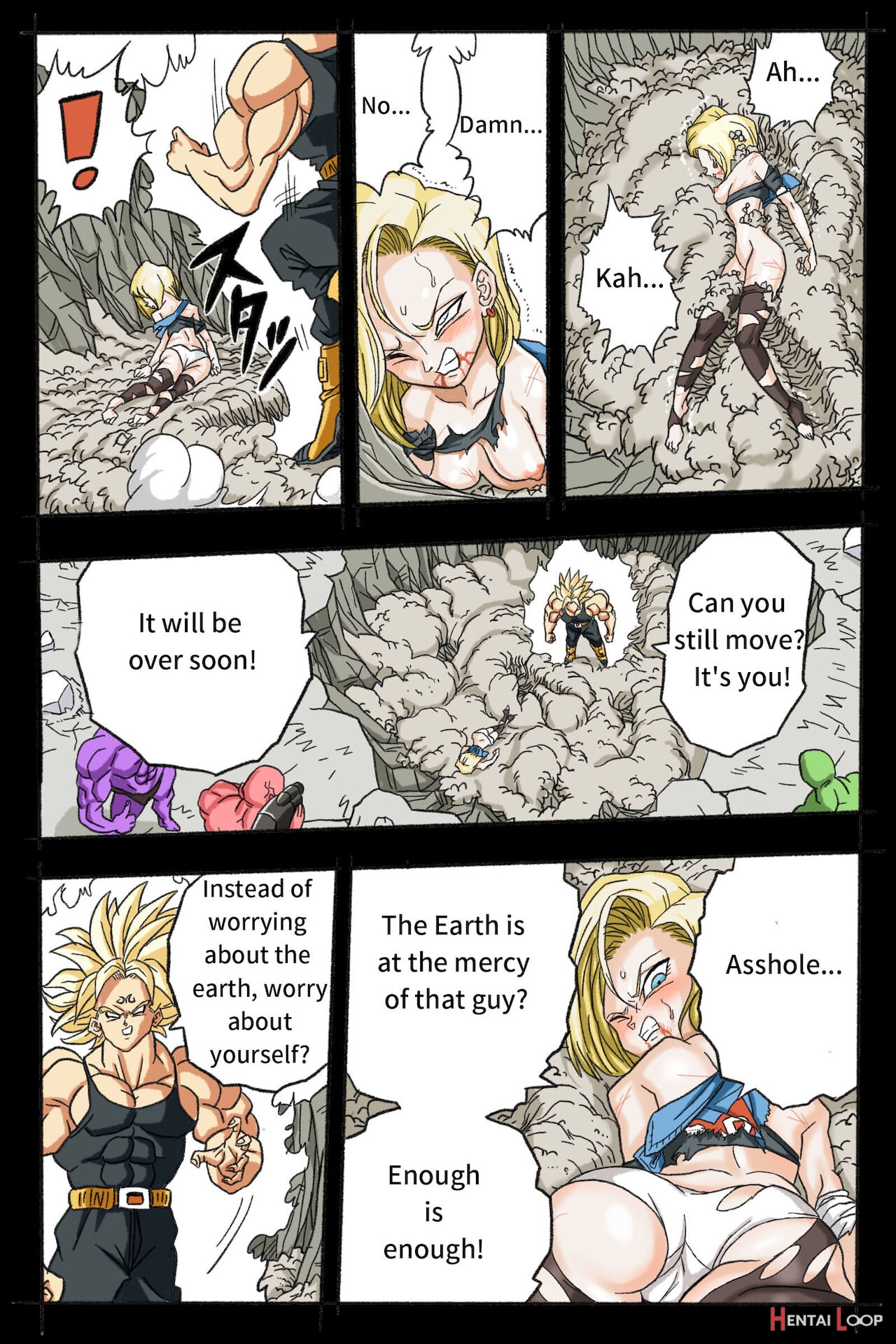 Ryona Budokai 3 - Android 18 Vs Trunks page 50