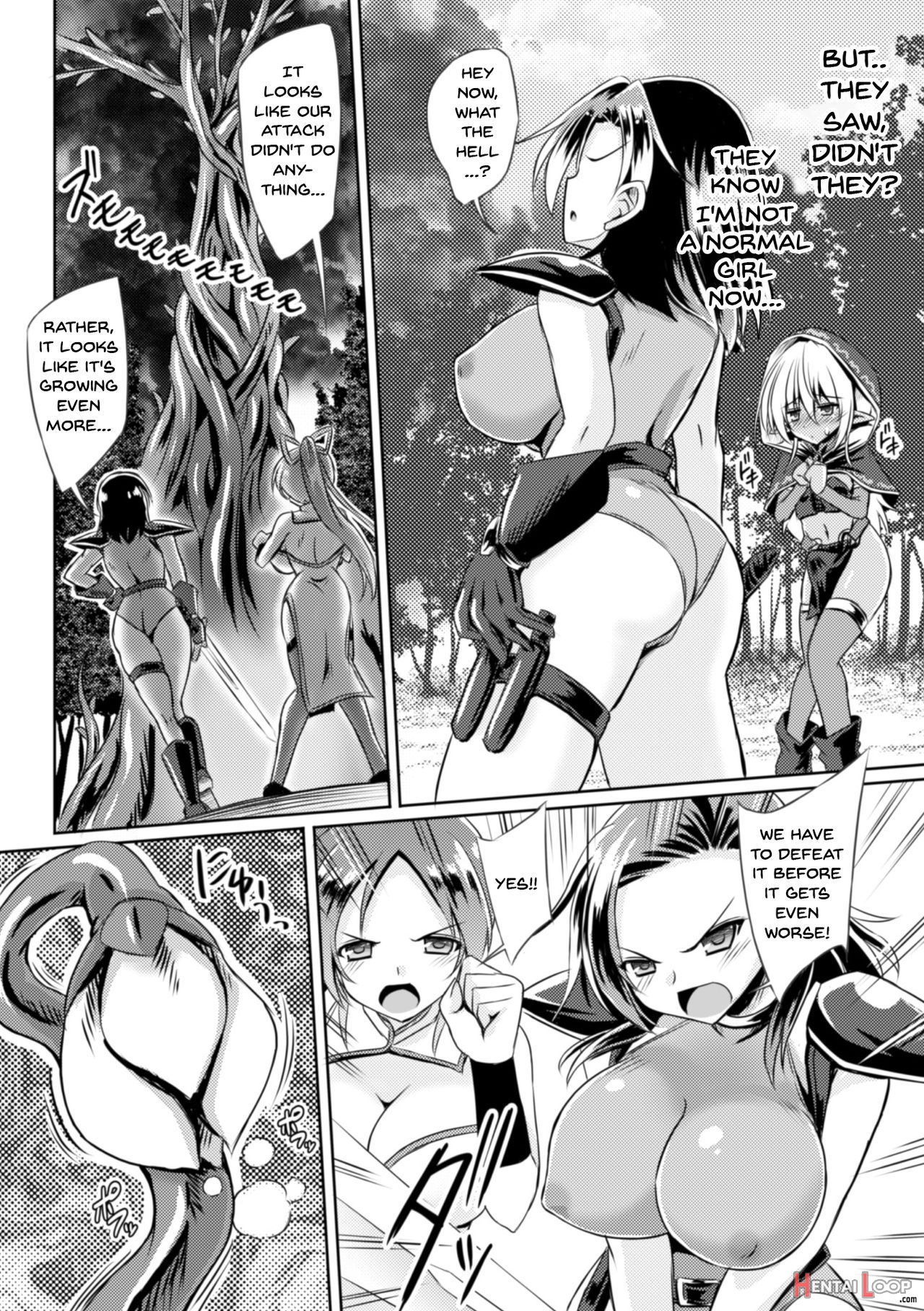 2d Comic Magazine Futanari Shokushu Sakusei Shasei Kairaku Ni Oboreru Heroine-tachi Vol. 2 page 33
