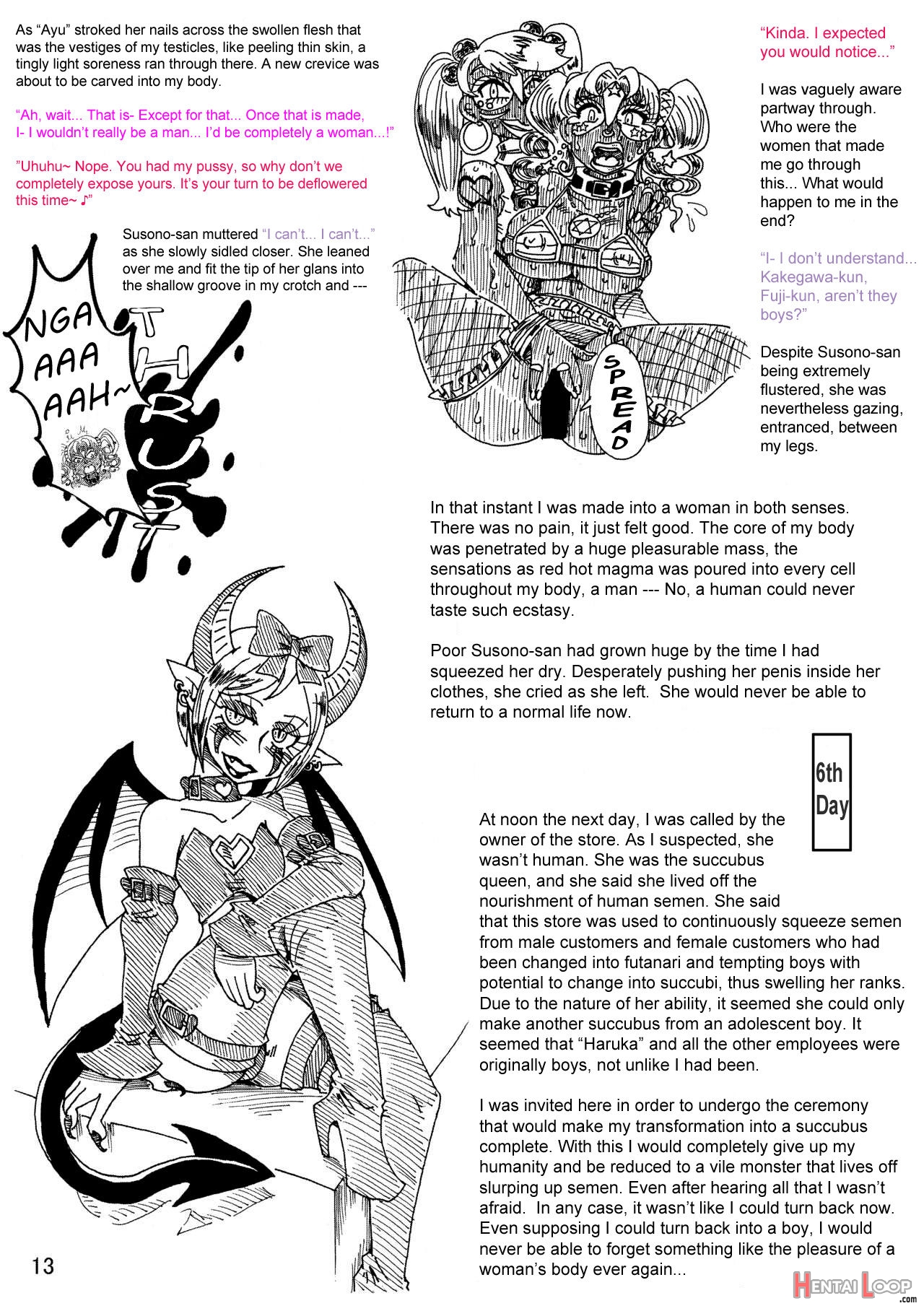 A Body-altered Maiden Bedtime Story ~a Week At The Demon Gyaru Cafe~ / Kancolle Doujinshi page 12