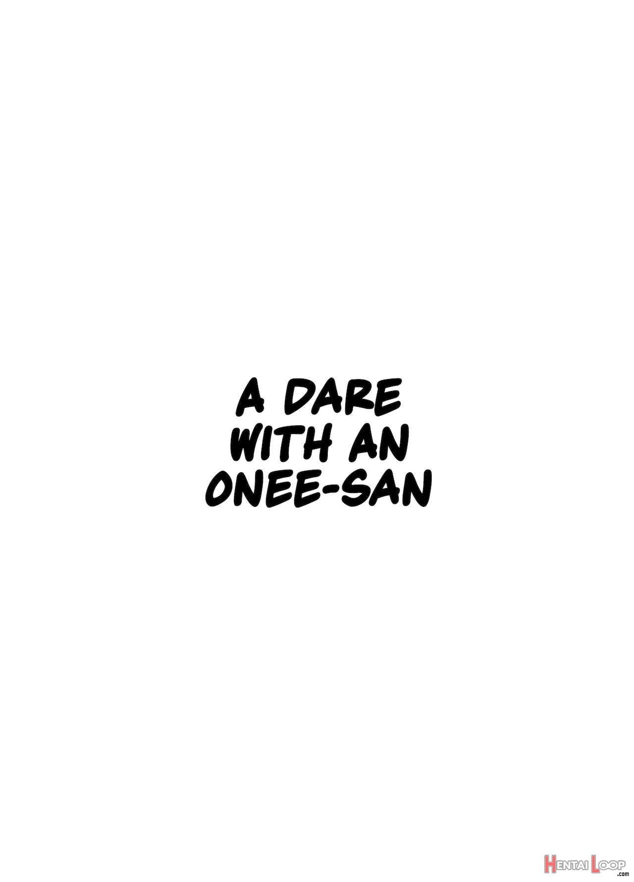 A Dare With An Onee-san page 4