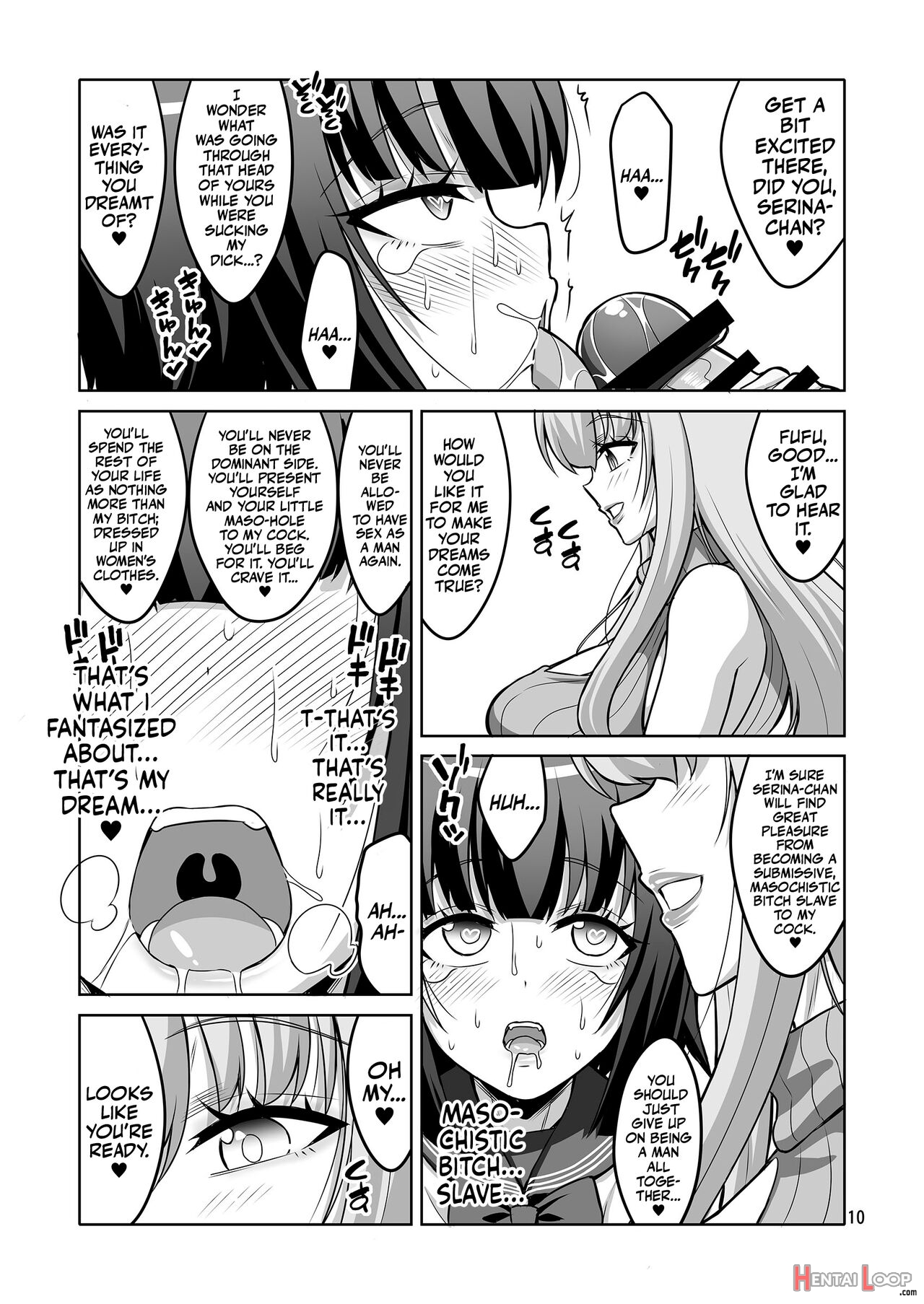 A Futanari Older Sister Turns An Underground Crossdresser Into A Perverted Masochist page 9