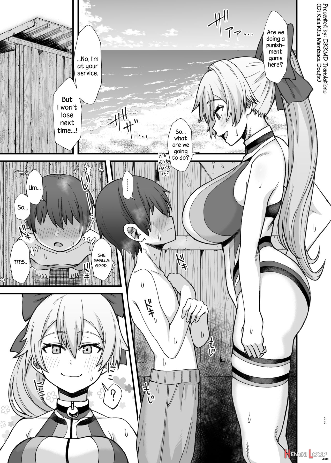A Story Of Tomoe Gozen Being Punished By A Shota page 1