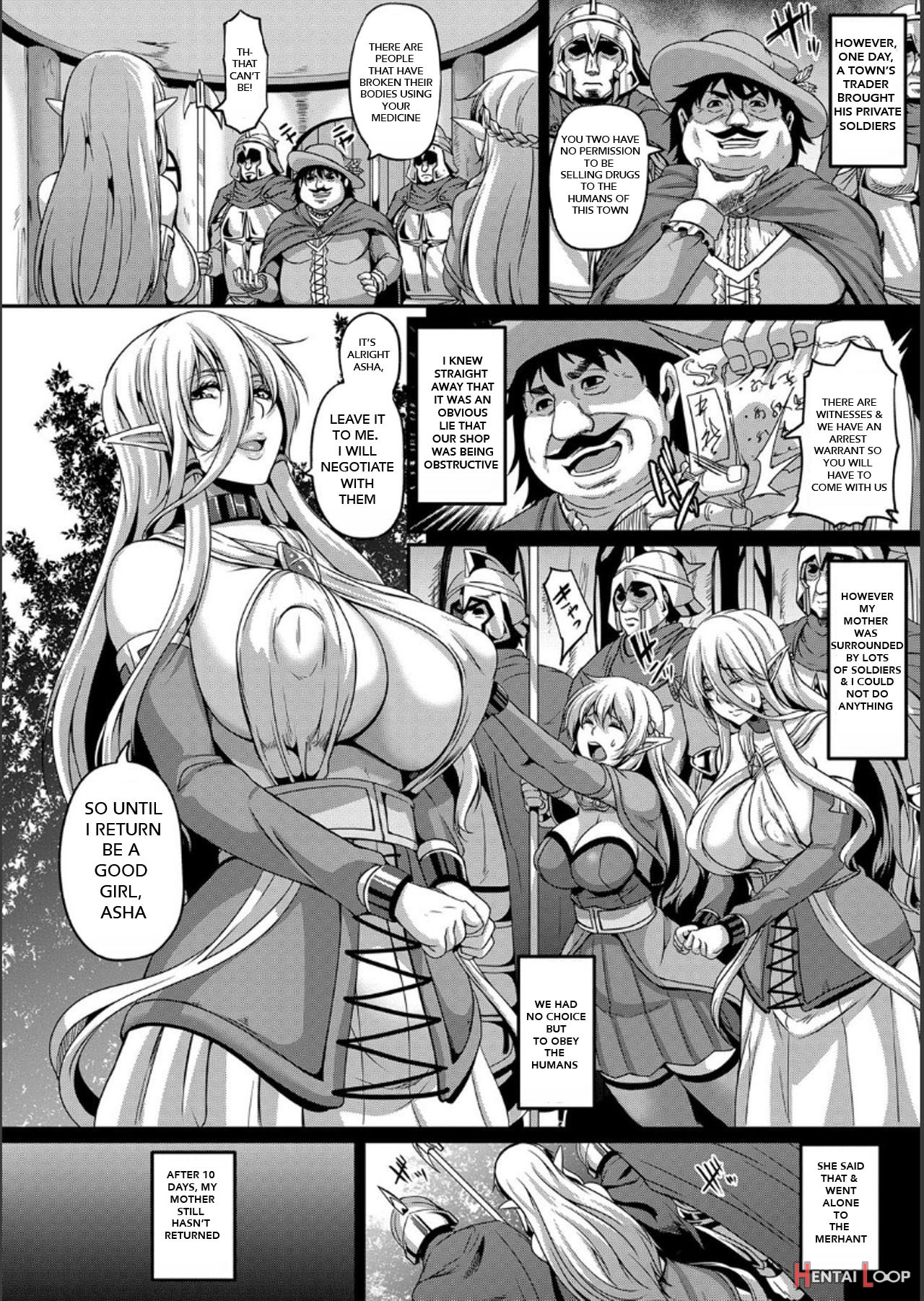 Aijyou No Injokucaptured Elf Mother Daughter page 5