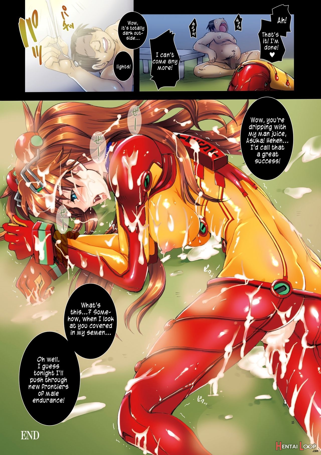 Asuka Locked In A Tiny Apartment And Dripping With Sticky Semen page 15