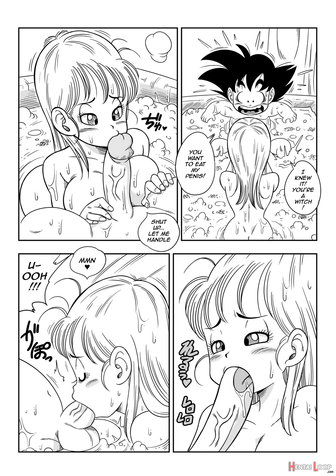 Bulma X Goku - Sex In The Bath page 7