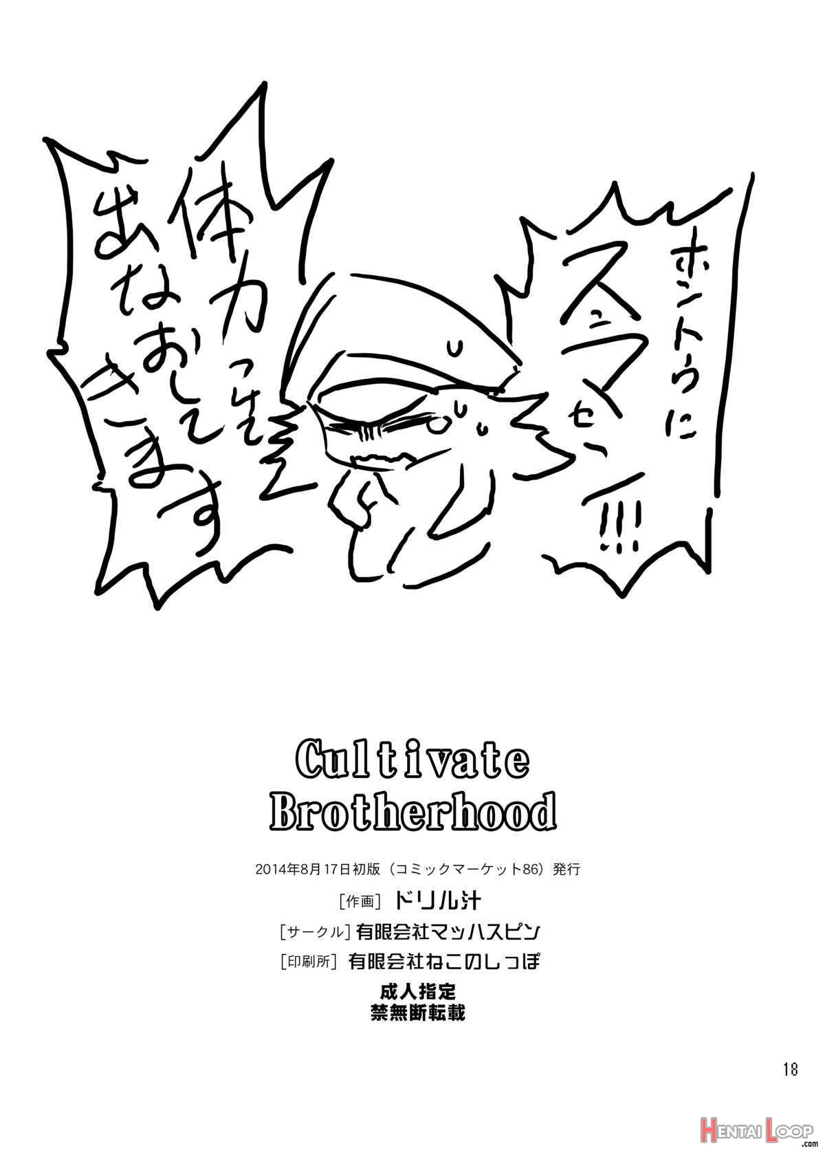 Cultivate Brotherhood page 15