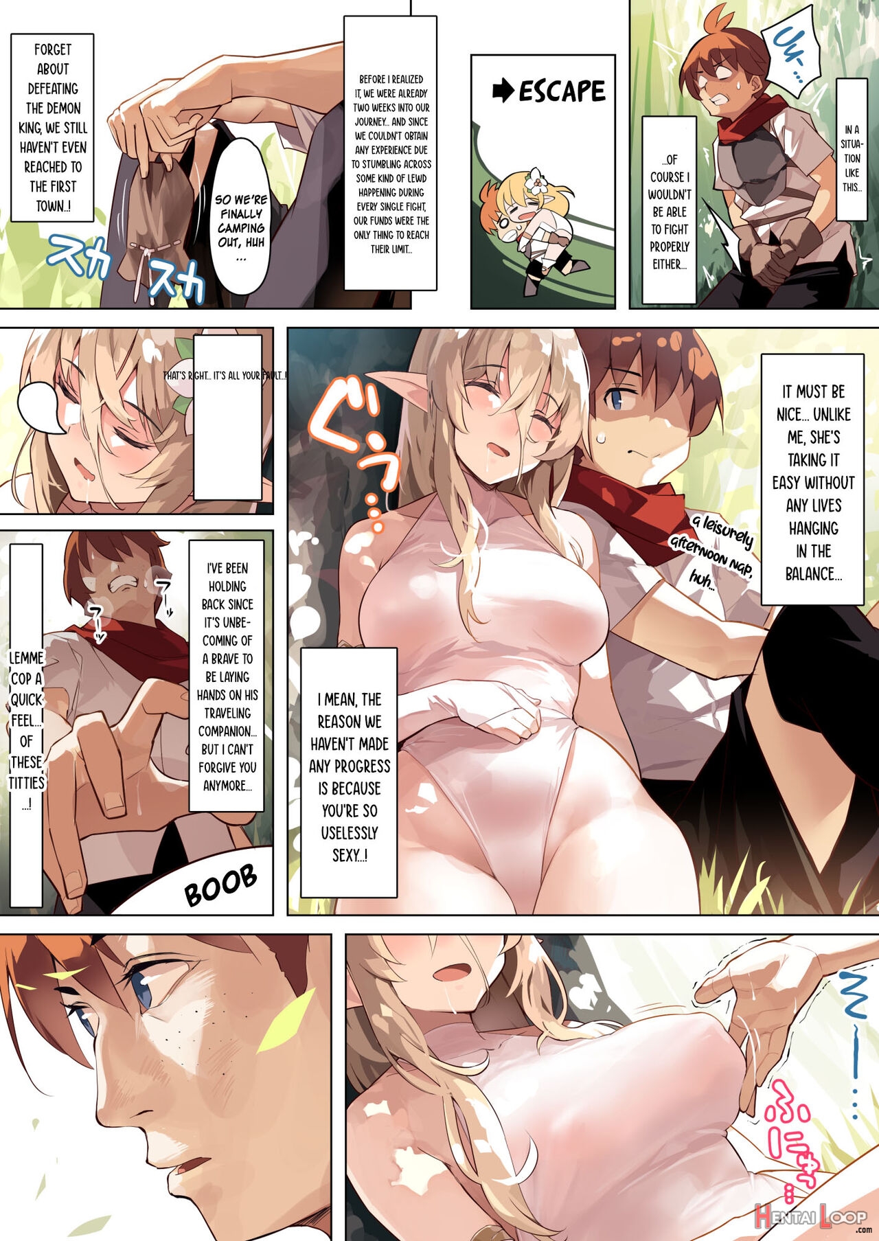 Dame Na Otoko Ni Yasashii Elf Manga page 7