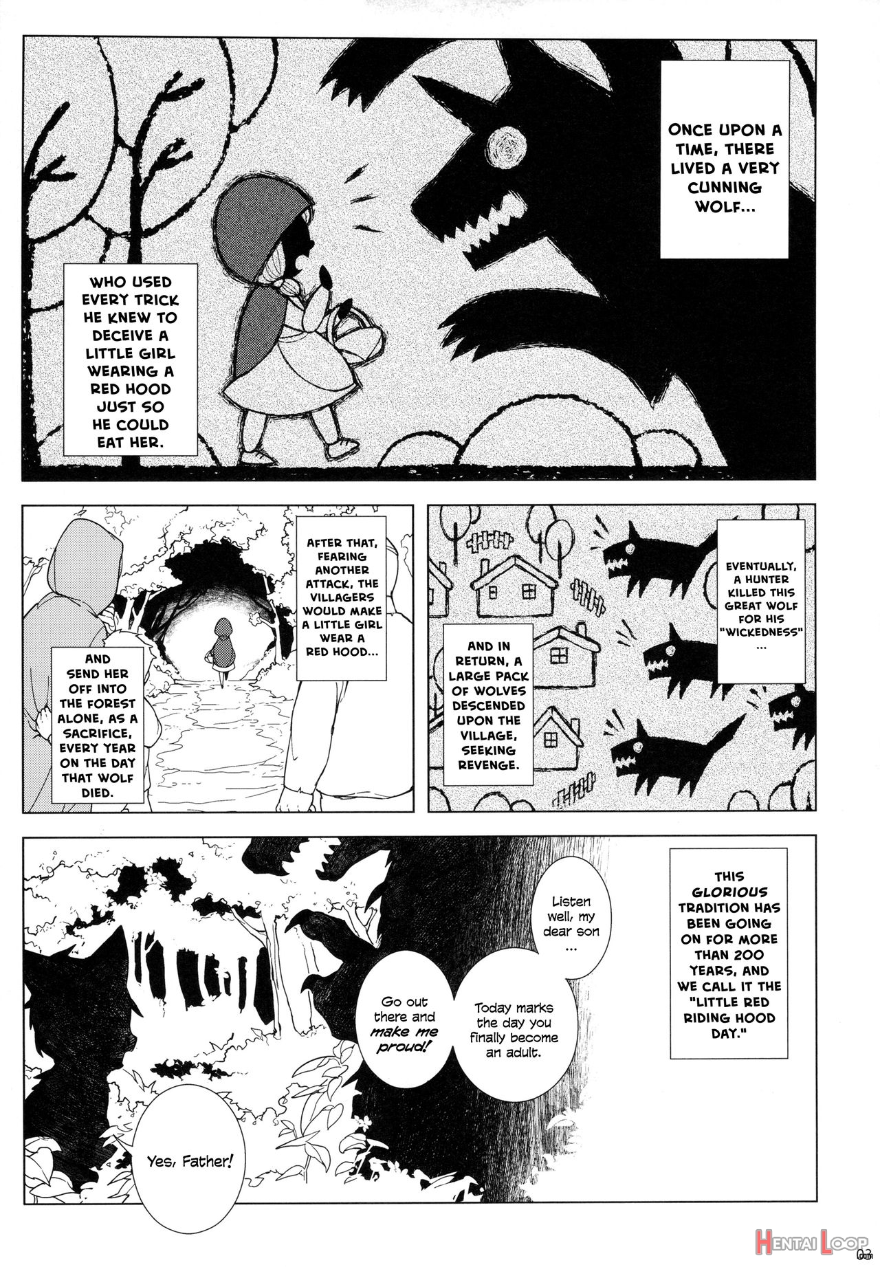 Dounen Hakai ~ookina Akazukin & Chiisaki Ookami~ English] page 4