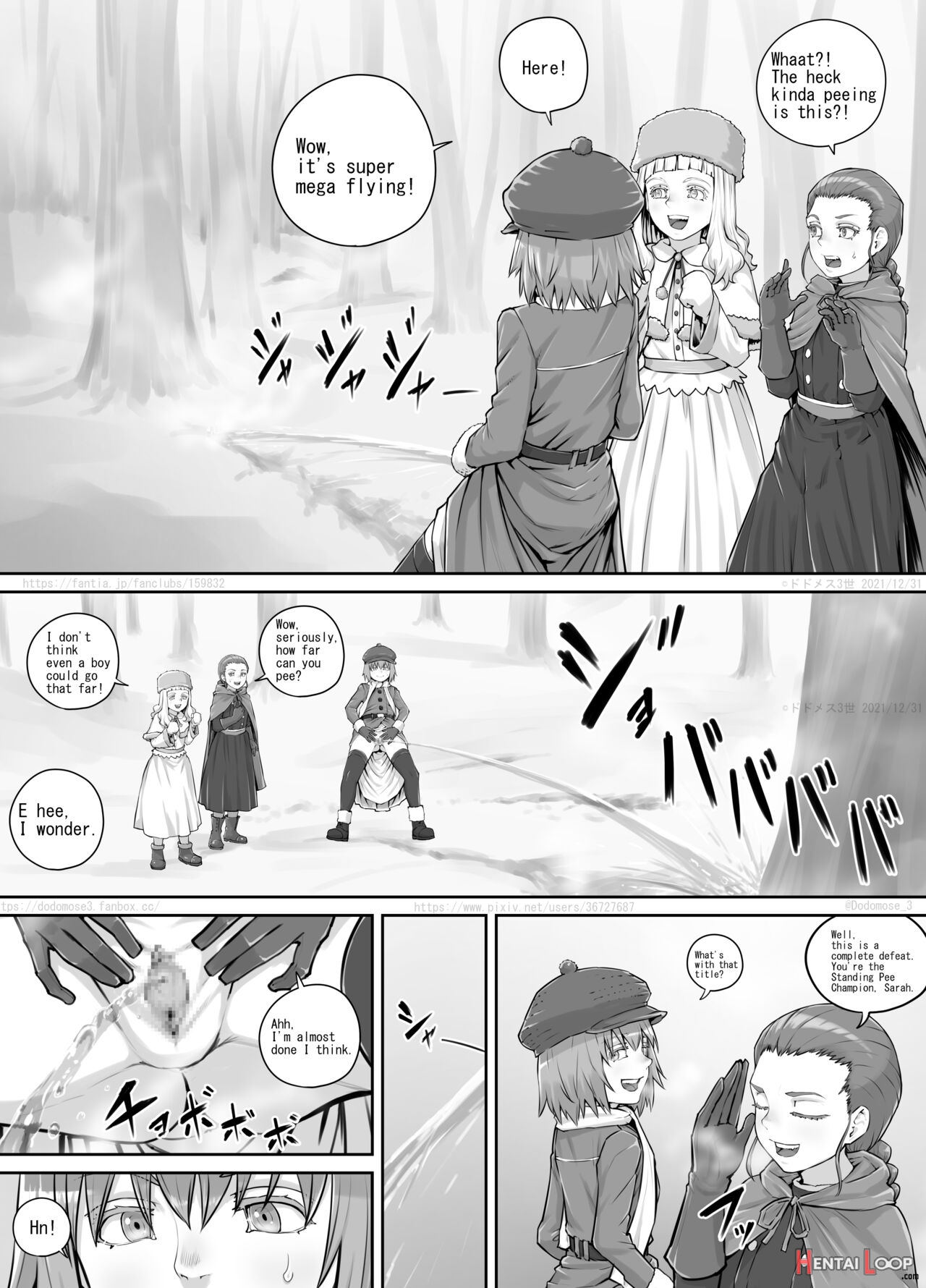 妹におしっこを見せてもらう漫画12（english Version） page 22