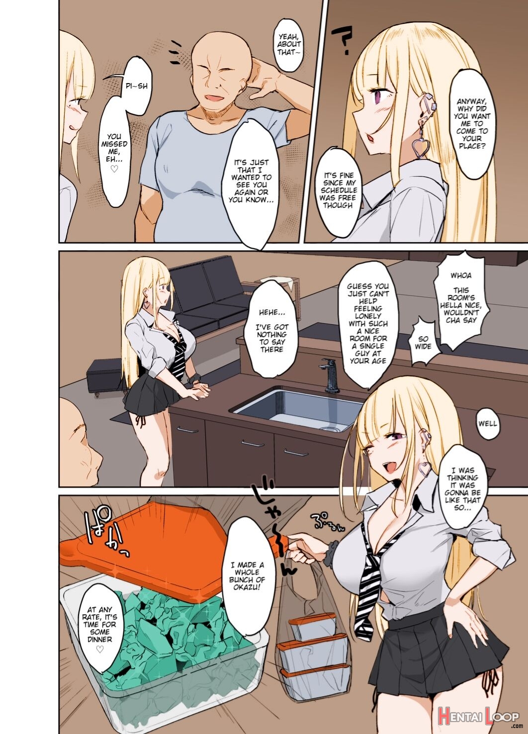 Ecchi Na Gal Jk Ga Kyokon Zetsurin Oji-san To Pakoru Yatsu. – Colorized page 3