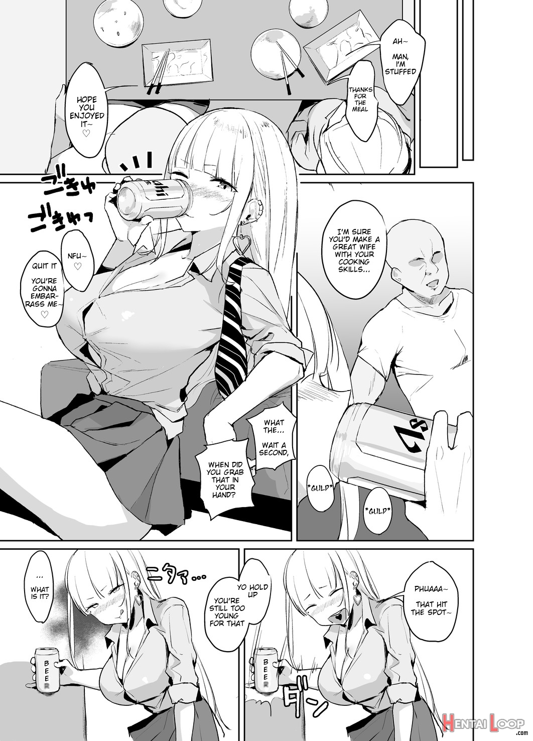 Ecchi Na Gal Jk Ga Kyokon Zetsurin Oji-san To Pakoru Yatsu. page 4