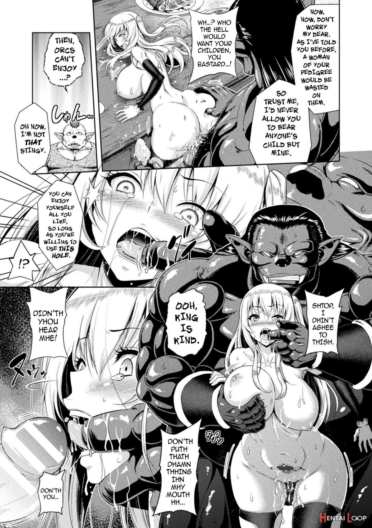 Erona Orc No Inmon Ni Okasareta Onna Kishi No Matsuro page 37