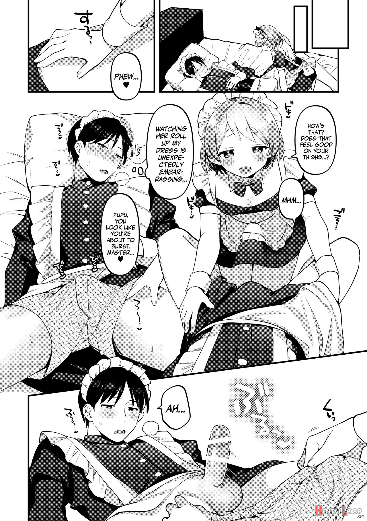 Futanari Maid No Kanojo Ni Gohoushi Sareru Kai page 12