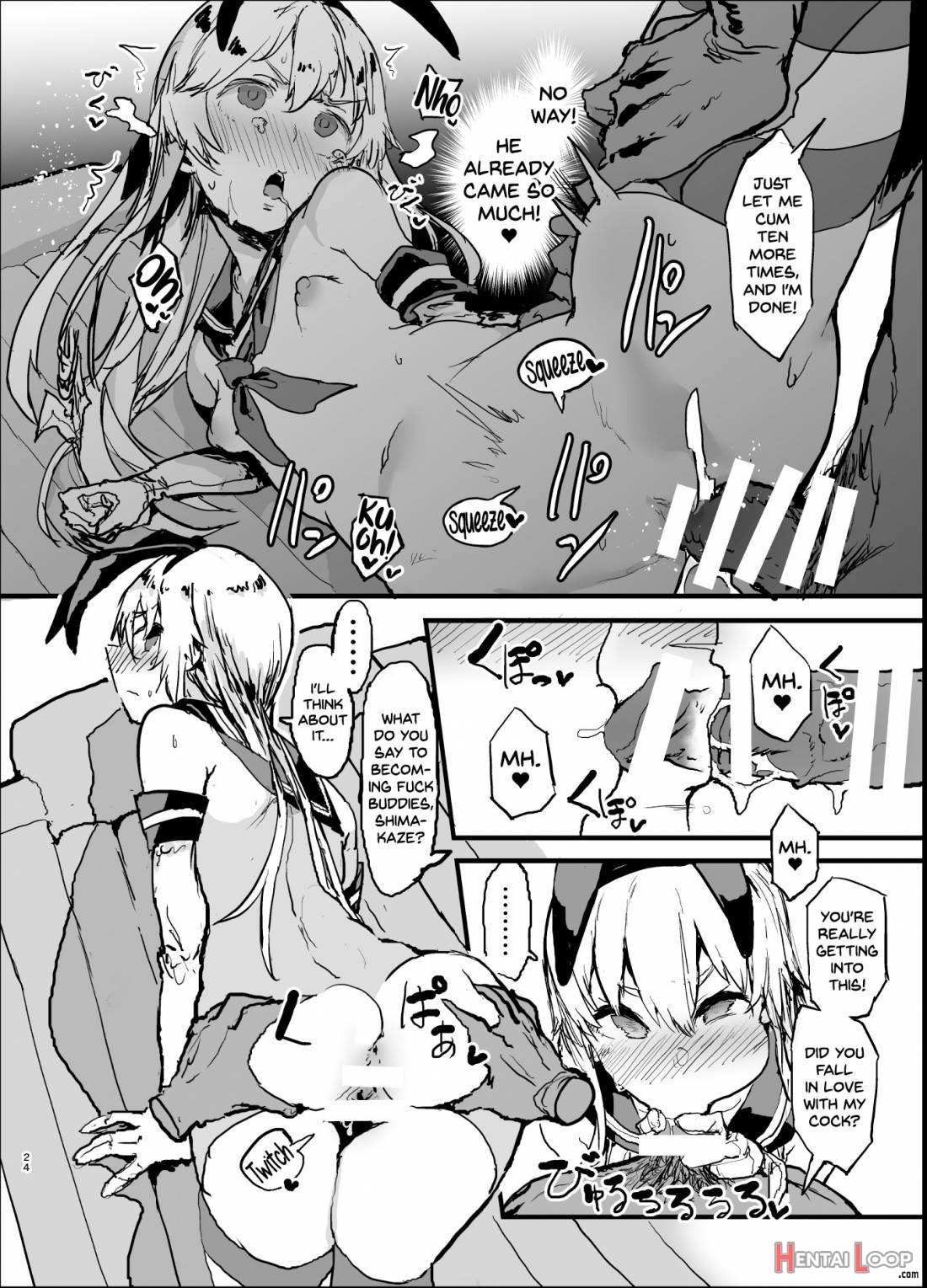 Futokutei Tasuu No Otoko To Berochuu Sex Suru Shimakaze Netorase Bon page 23