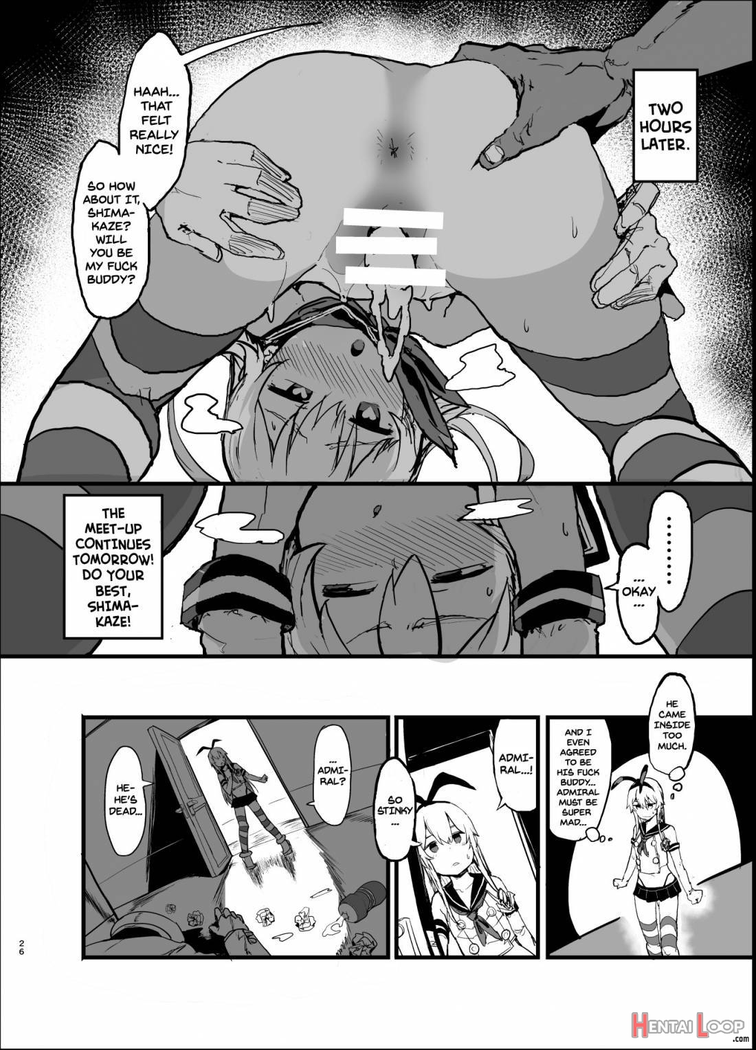 Futokutei Tasuu No Otoko To Berochuu Sex Suru Shimakaze Netorase Bon page 25