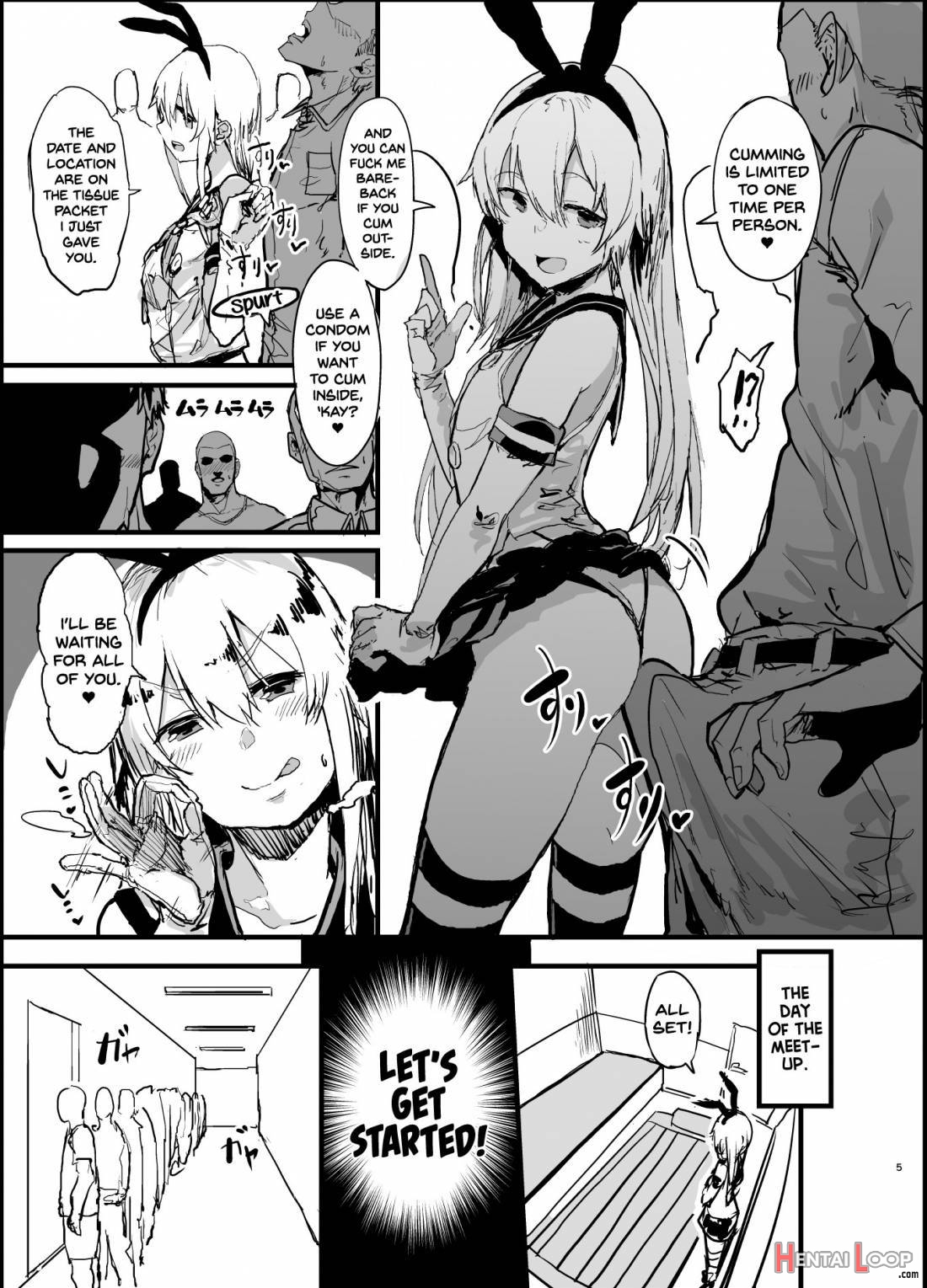 Futokutei Tasuu No Otoko To Berochuu Sex Suru Shimakaze Netorase Bon page 4