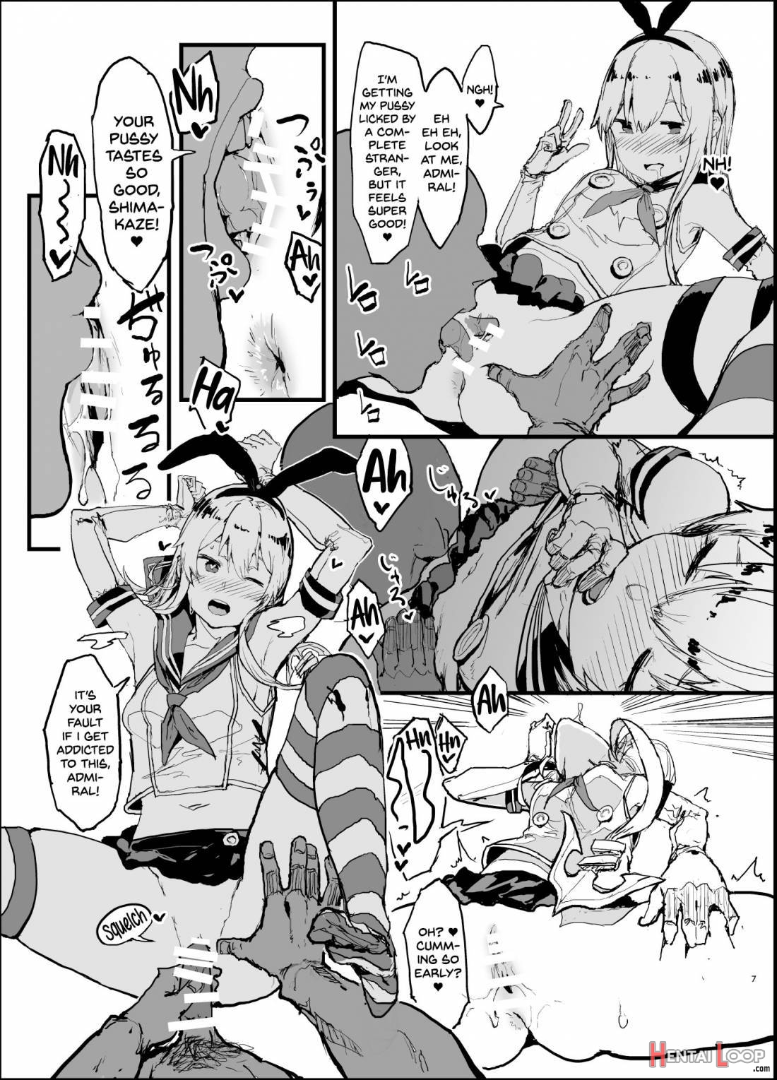 Futokutei Tasuu No Otoko To Berochuu Sex Suru Shimakaze Netorase Bon page 6