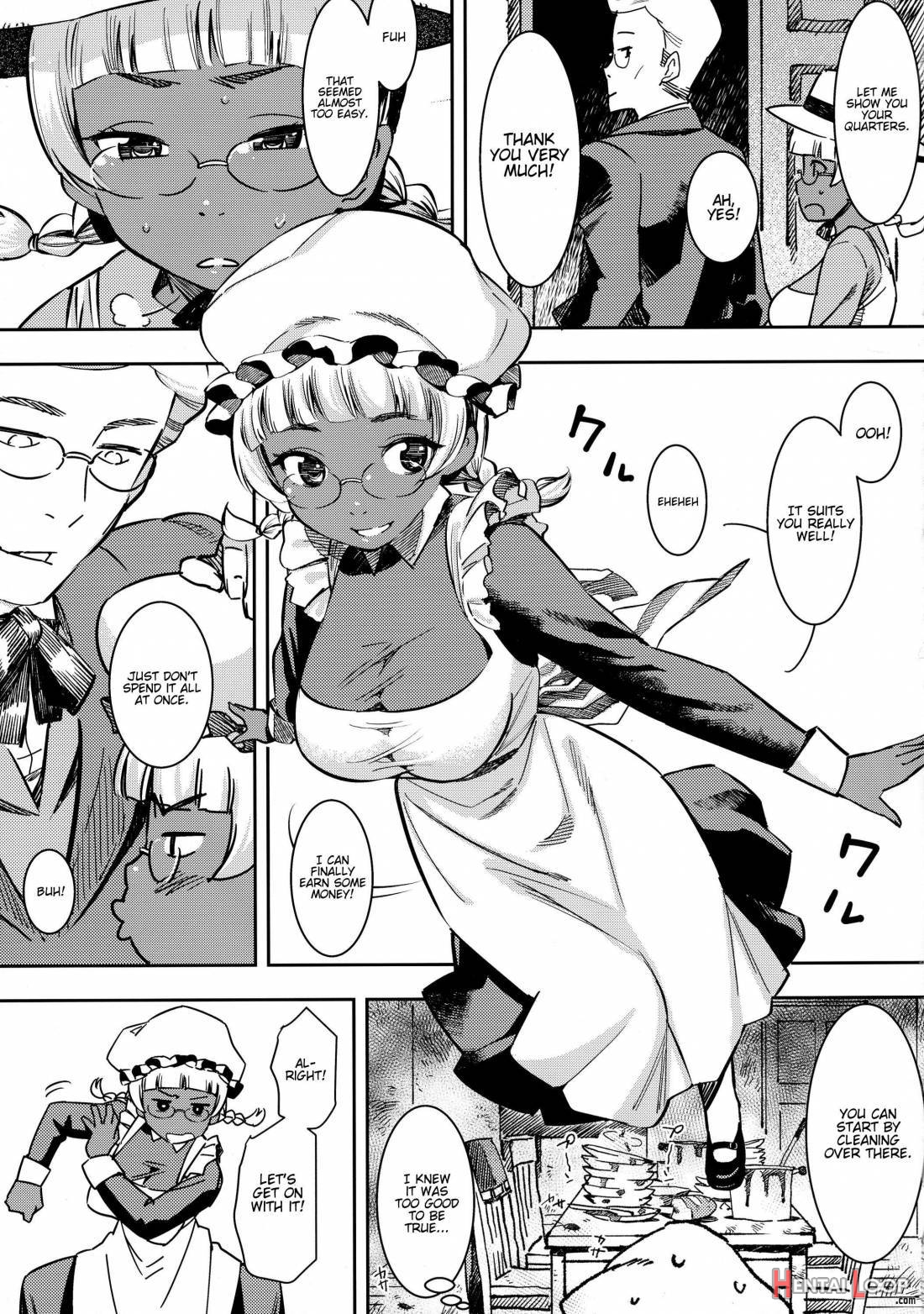 Ganso! Kasshoku Kokumaro Funnyuu Maid!!! page 9