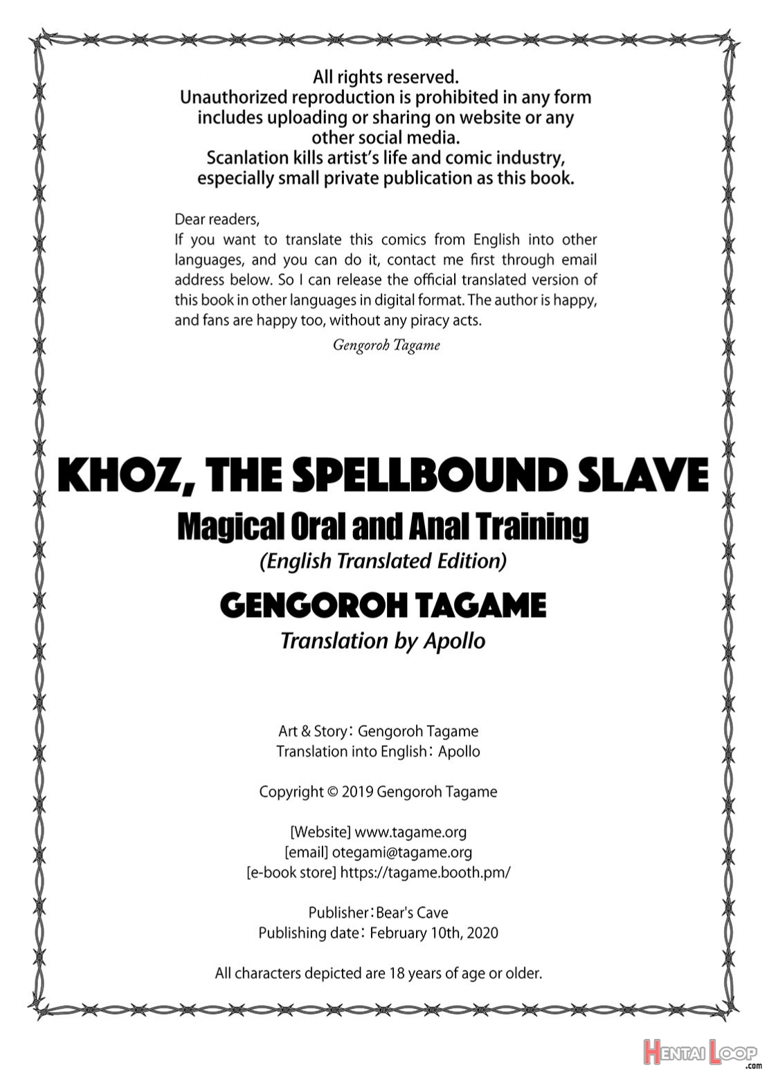 Gengoroh Tagame - Khoz The Spellbound Slave 2 Magical Oral And Anal Training page 33