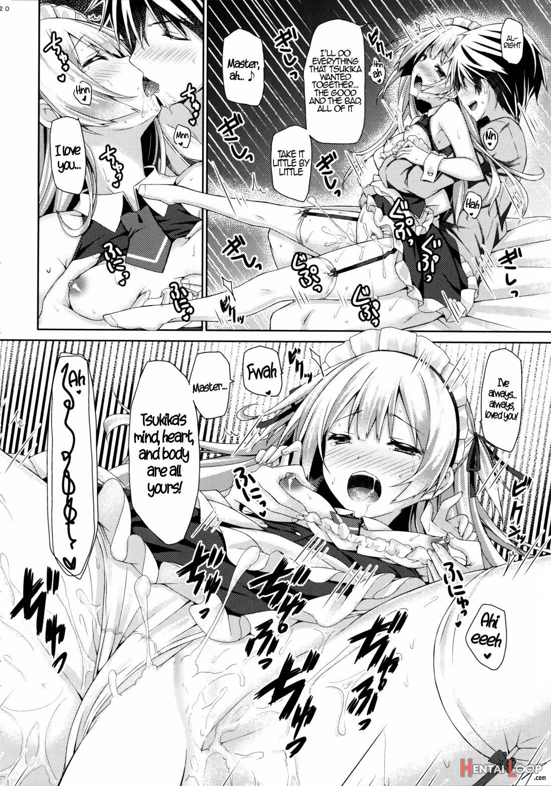 Ginpatsu + Maid (goshujin-sama + Kataomoi) Hatsutaiken ÷ Ecchi = Daisuki! page 18