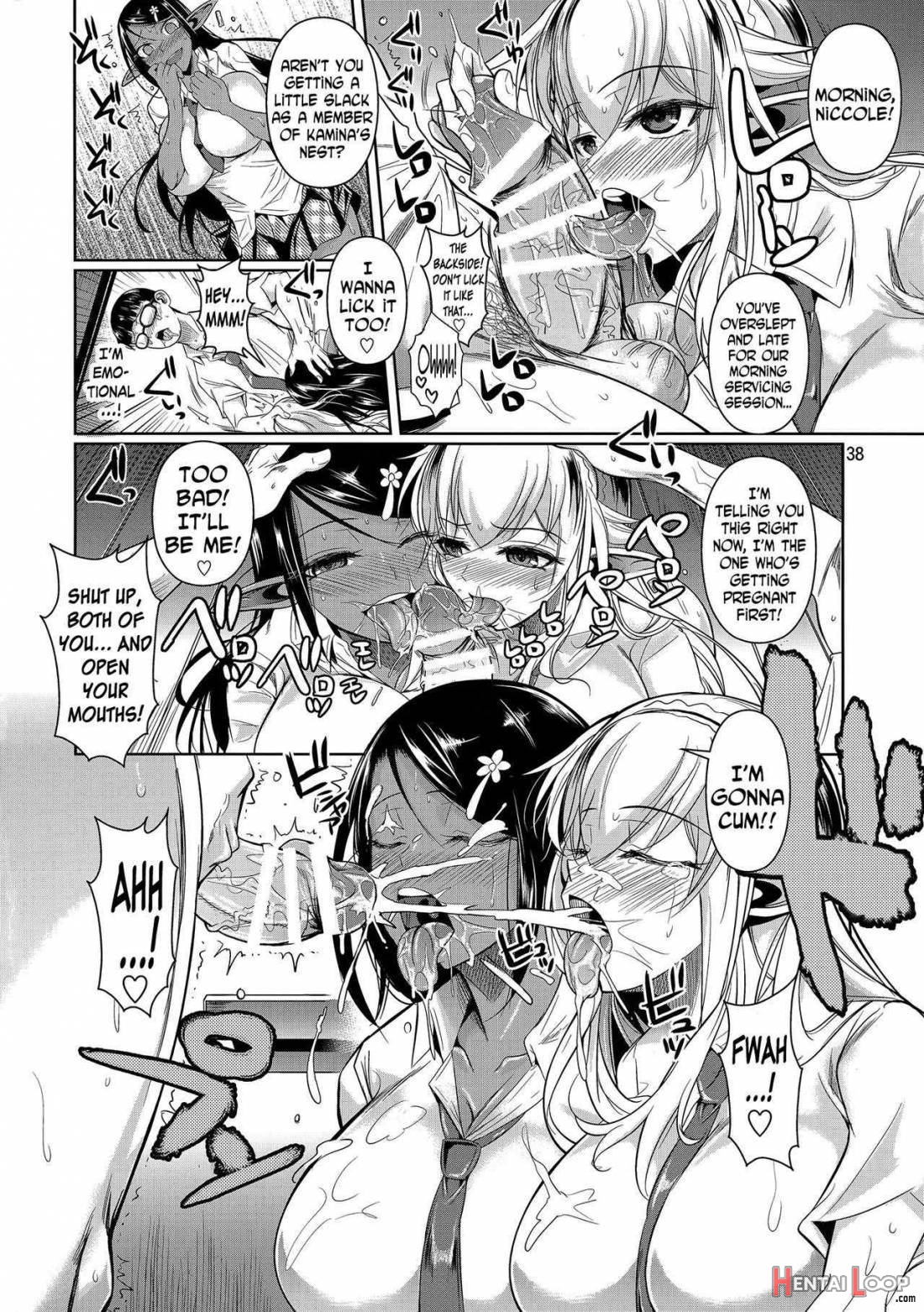 High Elf X High School Shiro X Kuro page 38