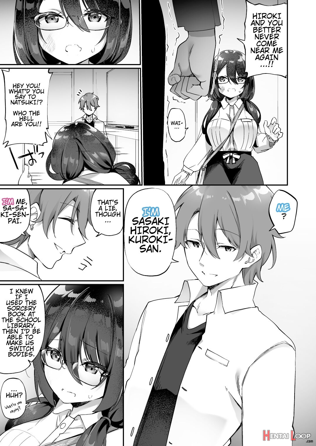 I Switched Bodies With My Large-breasted Yandere Junior Who Is Aroused Just By Hearing The Sound Of My Voice! page 10