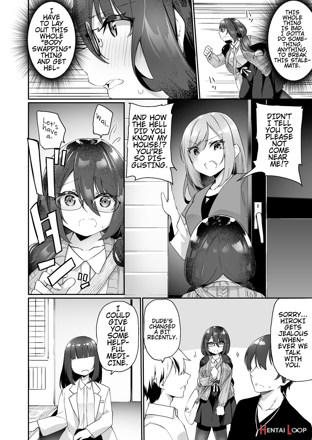 I Switched Bodies With My Large-breasted Yandere Junior Who Is Aroused Just By Hearing The Sound Of My Voice! page 29