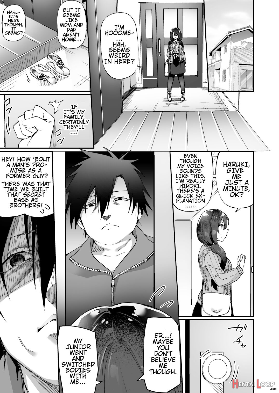 I Switched Bodies With My Large-breasted Yandere Junior Who Is Aroused Just By Hearing The Sound Of My Voice! page 30