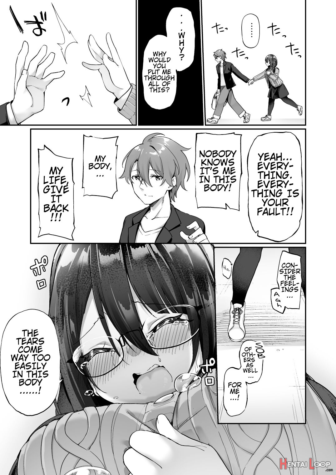 I Switched Bodies With My Large-breasted Yandere Junior Who Is Aroused Just By Hearing The Sound Of My Voice! page 34