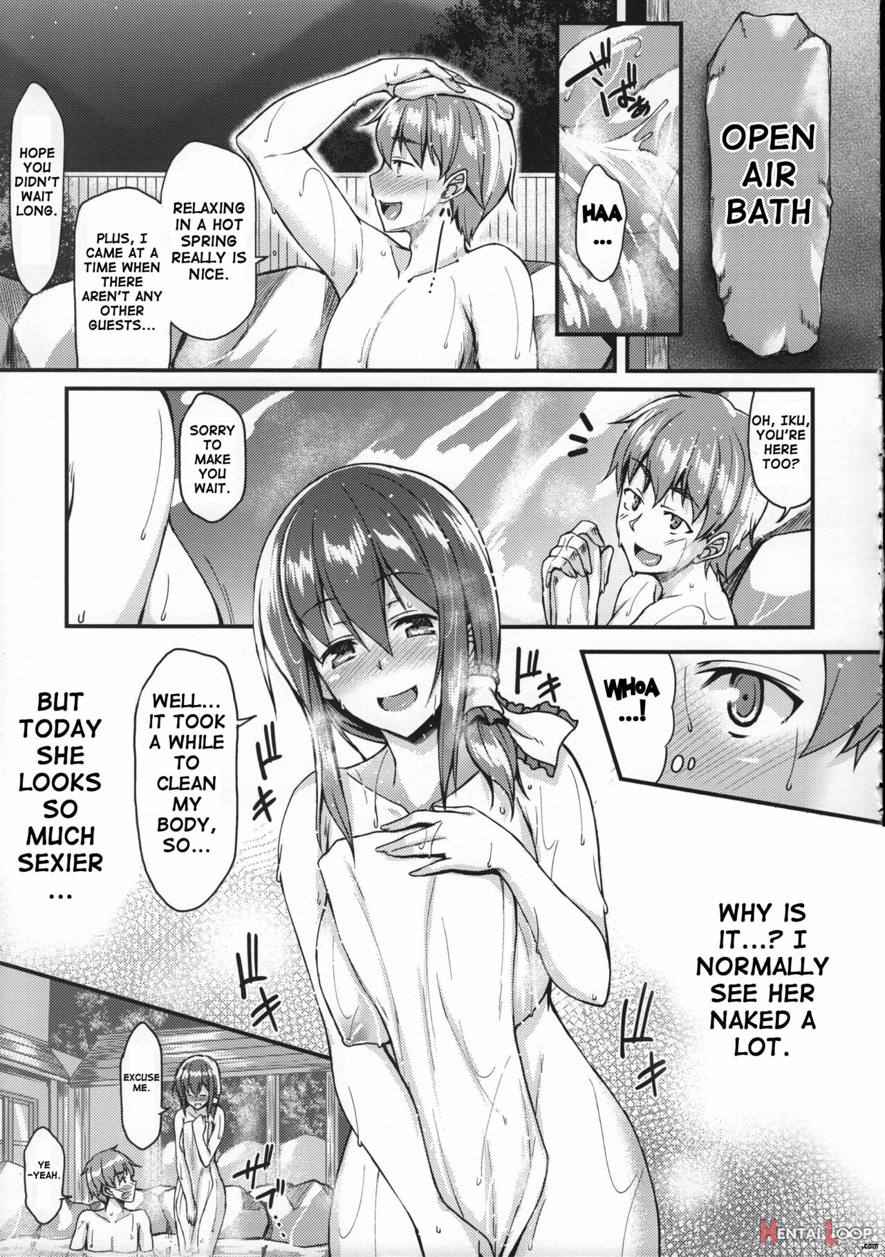 I Want To Flirt With Iku-san At The Hot Spring!! page 6