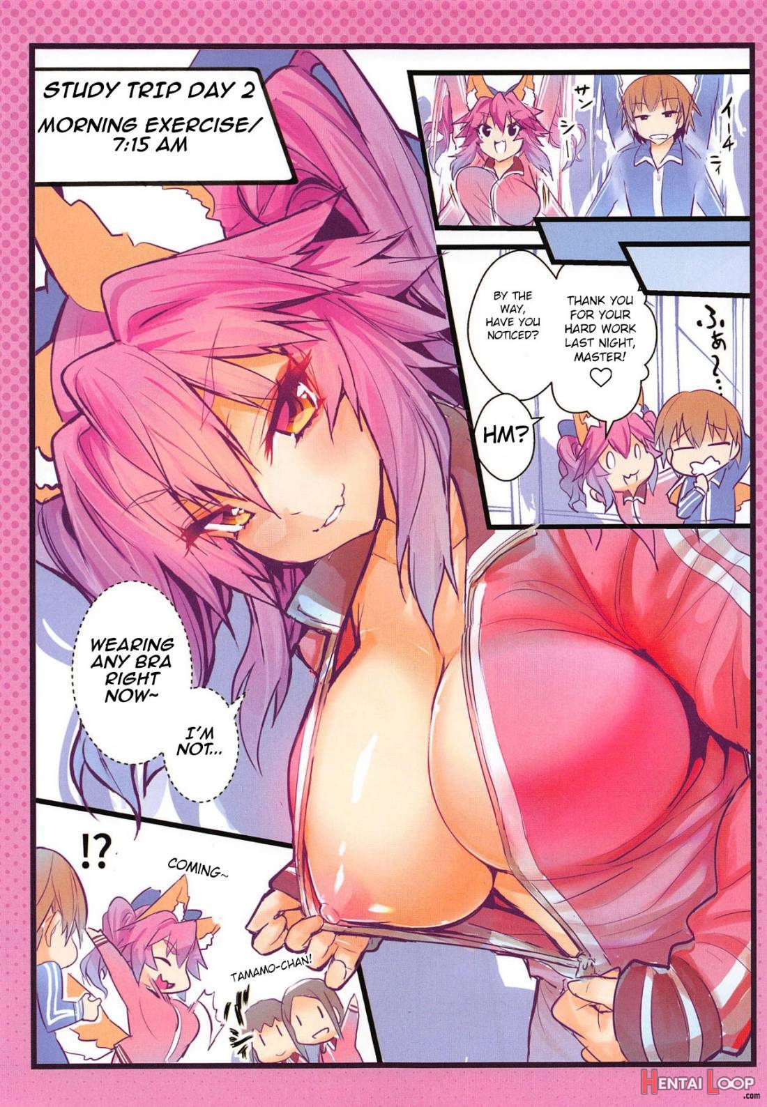 Jk Tamamo No Shuugaku Ryokou Oppai Challenge page 14