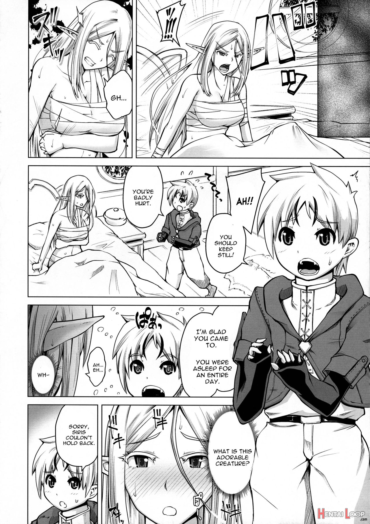 Junpaku Elf To Kasshoku Elf To Chiisana Kyuuketsuki page 4