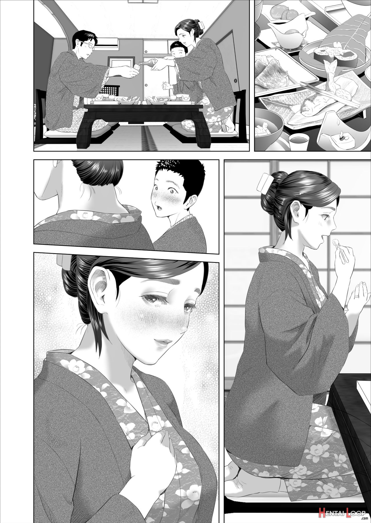 Kinjo Yuuwaku Musuko No Afureru Seiyoku O Nomihosu Haha Hen page 46