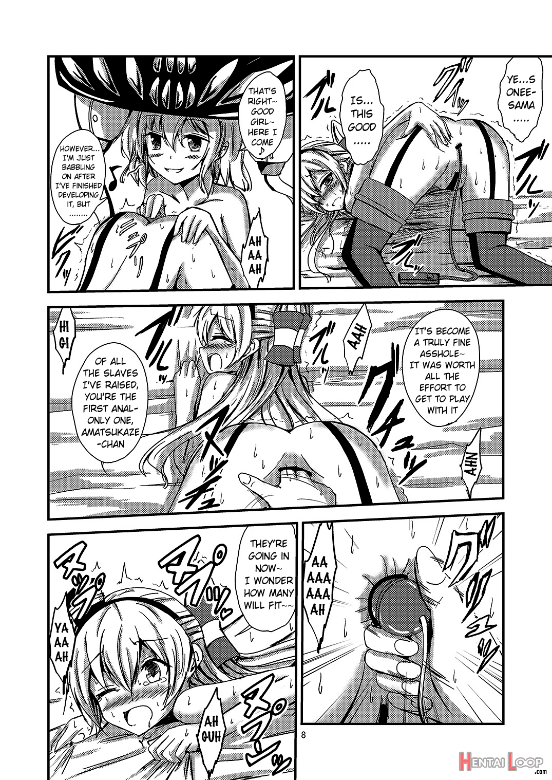 Kuubo Wo-kyuu-chan No Amatsukaze Yuri Dorei Choukyou ~kairaku Ochi Hen~ page 9