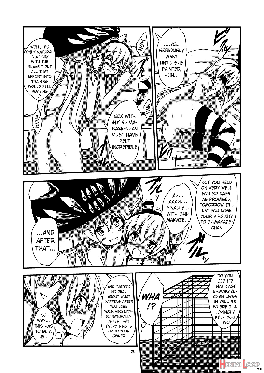 Kuubo Wo-kyuu-chan No Amatsukaze Yuri Dorei Choukyou ~mekakushi Shimakaze Choukyou Hen~ page 21