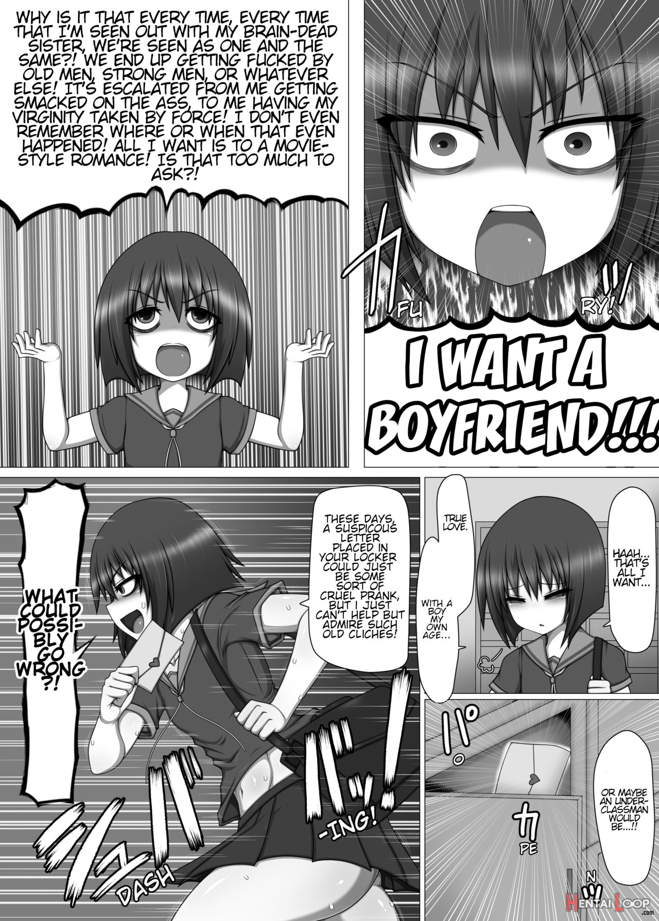 Little Sister Gets Fucked Like A Bitch By Her Futanari Underclassman. page 2