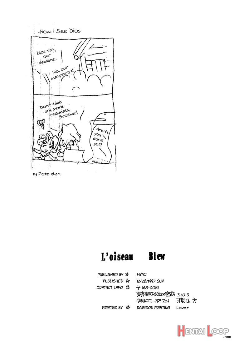 L'oiseau Blew page 30