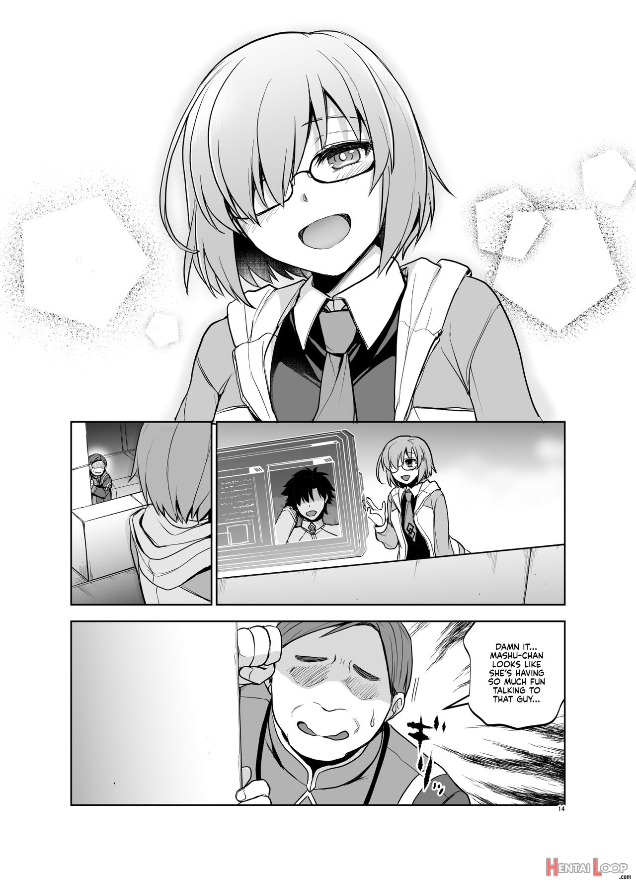 Mashu Must Deal With This Pushy N’ Lusty Oji-san Whenever Senpai Is Busy Rayshifting! page 13