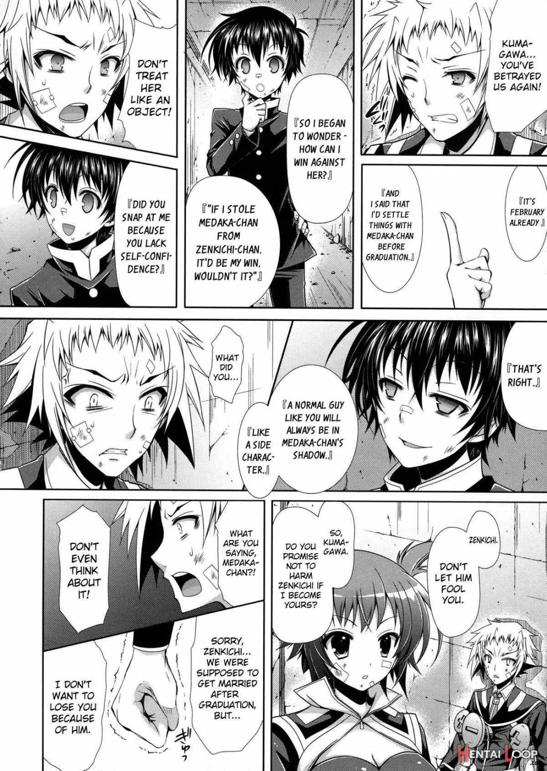 Medaka-chan Ga Kumagawa-kun Ni Zenkichi No Me No Mae De Rape Sareru Hon | Medaka-chan Gets R_ped By Kumagawa-kun In Front Of Zenkichi page 5