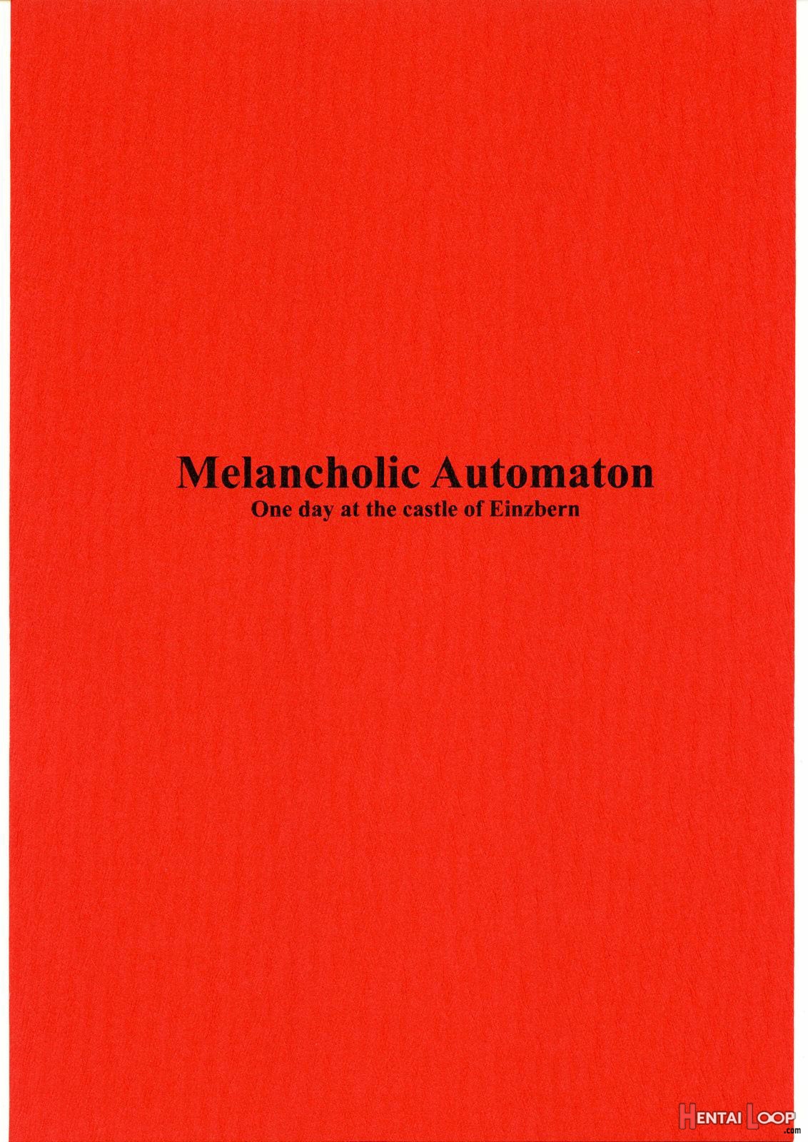 Melancholic Automaton Vol. 1 page 1