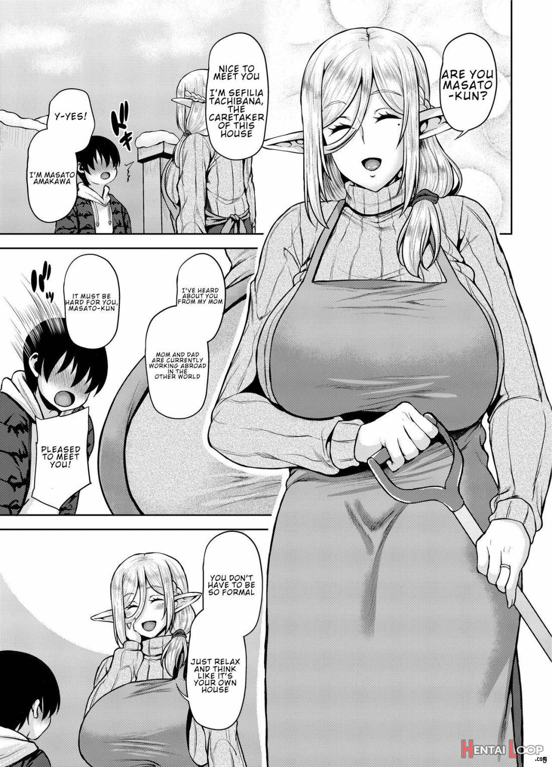 Miboujin Elf No Kanrinin-san To H Shichau Hon page 4