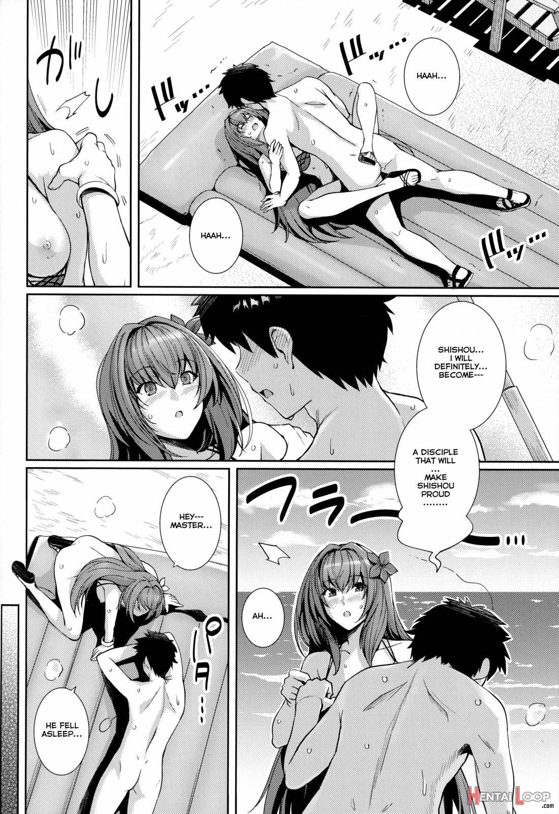 Mizugi Shishou To Koibito Ecchi Suru Hon. page 19