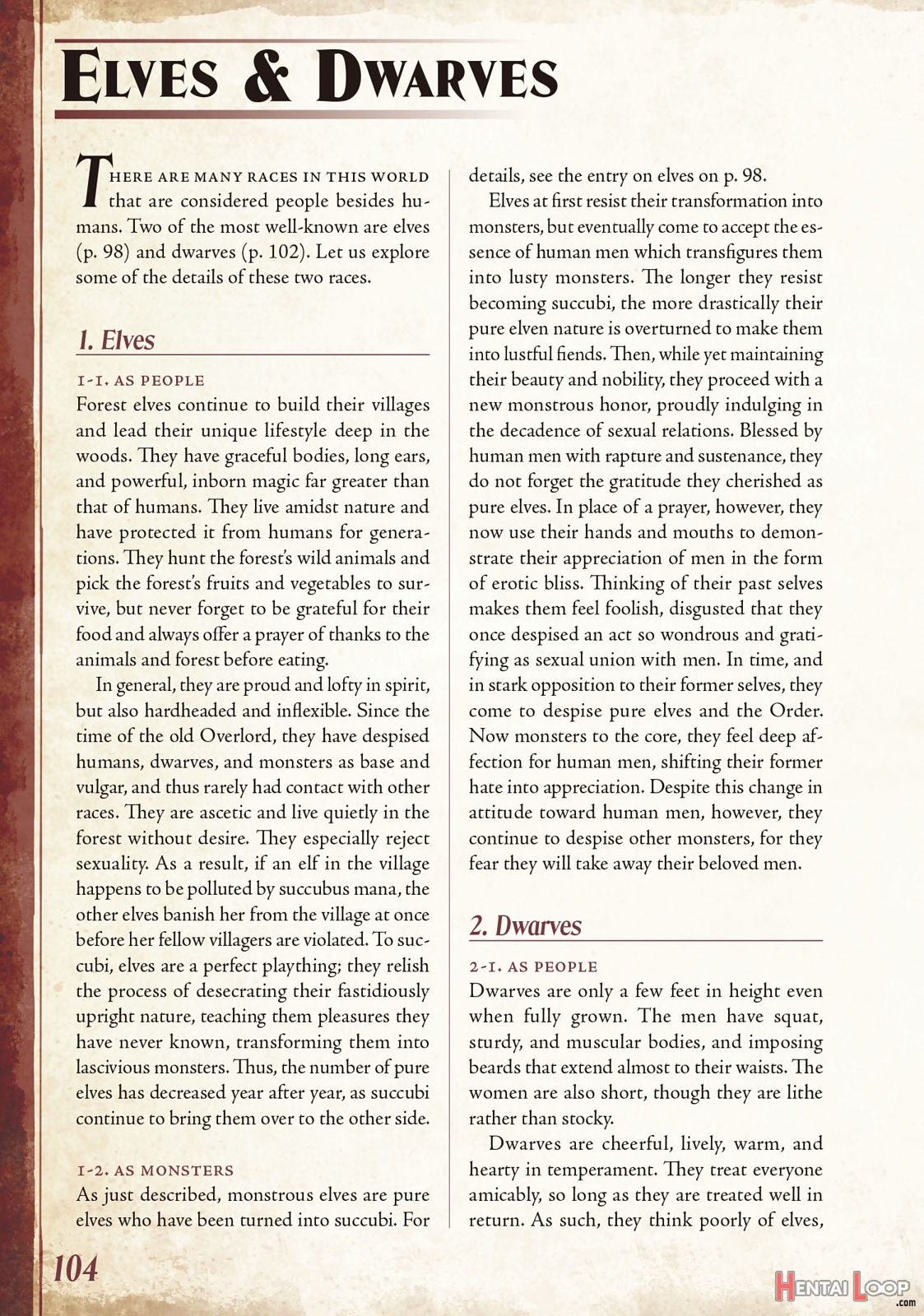 Monster Girl Encyclopedia Vol. 1 page 105