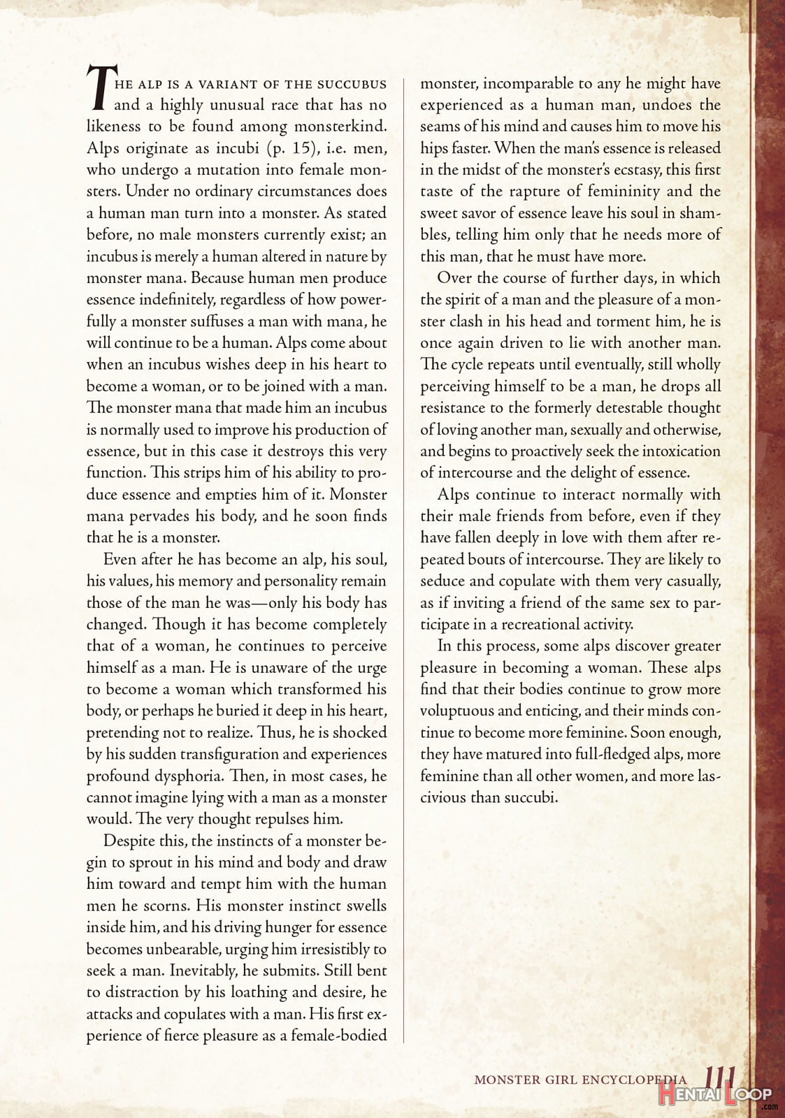 Monster Girl Encyclopedia Vol. 1 page 112