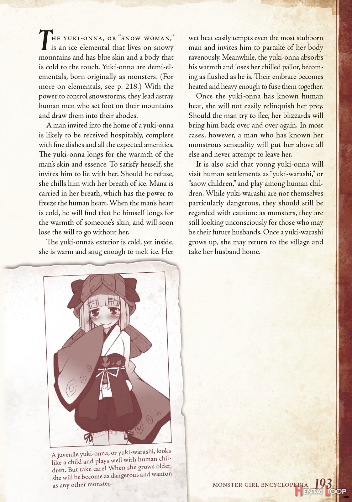 Monster Girl Encyclopedia Vol. 1 page 194
